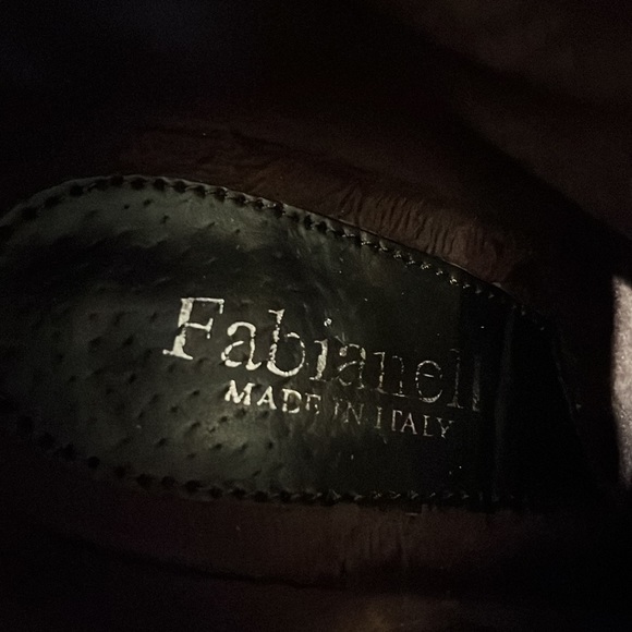 Fabianelli Italian Crafted Leather Knee High Heeled Boots Size 38 - Picture 11 of 11